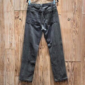 EB Denim Unravelled JeansLevi's Baggy 501 reworked split hem vintage 28 NWT